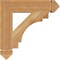 Ekena Millwork Merced Arts & Crafts Rough Sawn Bracket, Western Red Cedar, 4"W x 20"D x 20"H BKT04X20X20MRC03RWR - alternate 4
